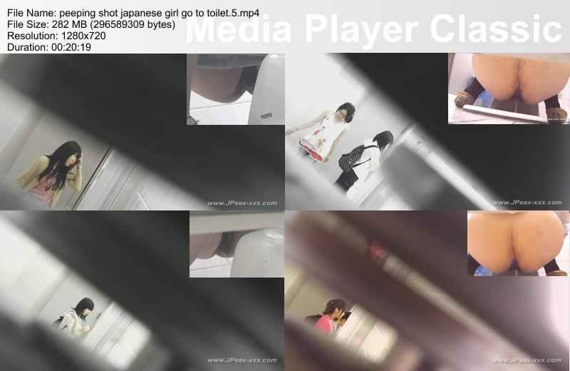 peeping shot japanese girl go to toilet.5